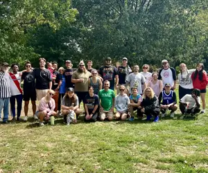 Bourbon n' Toulouse family kickball game